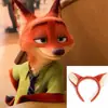 Faixa de Cabeça Zootopia Parque de Diversões Sessão de Fotos Judy Policial Orelhas de Coelho Faixa de Cabeça Nick a Raposa Faixa de Cabeça de Casal