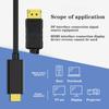 Venda quente transfronteiriça 5,2 metros 3,2 metros 1,8 metros Adaptador DP para HDMI Cabo DP para HDMI 4K30Hz