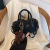 Bolsa retrô fosca de comércio exterior feminina outono e inverno 2024 nova bolsa de ombro crossbody de alta qualidade bolsa de travesseiro portátil