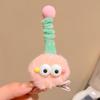 Presilha de Cabelo Boneca de Pelúcia Fofa Infantil Feia Fofa Presilha Superior Engraçada Bico de Pato Presilha de Cabelo Outono e Inverno Franja Clipe de Borda Enfeite de Cabeça