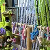 Bolas de Hilo de Coral Fleece Área de Tejido para Jardín de Infantes Creación de Ambiente Adornos Colgantes Rincón de Manualidades Decoración diy Colgantes de Bolas de Hilo de Felpa