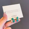 Pendientes Retro de Perlas Turquesas para Otoño e Invierno Nuevos Japoneses y Coreanos, Forma Geométrica de Moda para el Trabajo, Pendientes de Gama Alta y Elegantes