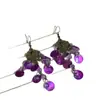 Campanilla de Viento Étnica Pendientes con Borla Morada Pendientes de Diseño Moderno y Exquisito Pendientes de Lujo Ligero de Nicho Versátiles Venta al por Mayor
