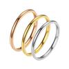 Anillo de acero inoxidable para mujer al por mayor ins de alta calidad súper fino que no se desvanece acero de titanio femenino Taigang anillo liso frío