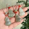 Pingente de Buda de Jade Hetian Natural de Xinjiang, Colar Cadeado da Paz Ruyi, Placa Wushi, Fivela da Paz de Jade Lótus