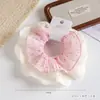 Elástico de Renda com Cartão High-End Renda de 4 Camadas Prendedor de Cabelo Estilo Coreano Gentil Flor de Cabelo Corda de Cabelo Acessórios de Cabelo para Supermercado