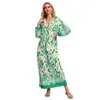Comercio exterior transfronterizo ropa de mujer hecha a medida estampada estilo étnico vestidos OEM/ODM al por mayor