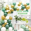 Centro comercial escolar cadena de globos de aniversario traje decoración de cumpleaños boda corona de globos pared de fondo arco cadena de globos