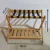 Estante para equipaje de bambú estante para equipaje de habitación de hotel plegable estante de doble almacenamiento suministro directo de fábrica