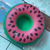 Venta al por mayor Moda Nueva Dibujos Animados Inflable Mini Posavasos Árbol de Coco Piña Juguete Inflable de Agua Artefacto para Fotos