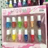 Venda Direta da Fábrica Desenho Animado Esmalte à Base de Água Descascável Conjunto de Nail Art à Base de Água Esmalte Ecológico Produtos de Beleza