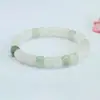 Pulsera de Jade Natural Guan Yu Jade Verde de Tianshan Círculo Único para Mujer Venta al por Mayor de Fábrica Transmisión en Vivo Dropshipping S3050503