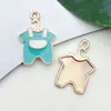Azul Lago Gotejamento de Óleo Mamadeira Floco de Neve Laço Coração Pingente Acessórios Artesanais Pulseira Colar Acessórios de Joia