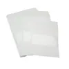 Bolsa de papel Kraft blanca con ventana, autocierre, empaque de alimentos, bolsa auto-parante, polvo de té, snack, bolsa sellada, imprimible
