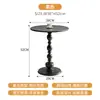 Mesa lateral redonda estilo nórdico, mesa de centro, mesa redonda, mesa de chá de pernas altas para sala de estar de apartamento pequeno de luxo leve, mesa de café para varanda, mesa de lazer