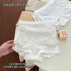 Ropa Interior Femenina Floral Suave y Fresca Estilo Japonés Lyocell 10A Entrepierna Antibacteriana Seda de Morera Calzones Ajustados al Cadera para Estudiantes