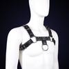 Pecho sexy con corsé ropa de actuación para club nocturno para hombres feroces cuero grilletes de cuero para hombres juguetes sexuales al por mayor