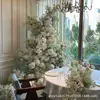 2026 Nueva Serie Blanca Accesorios de Flores para Bodas Juego de Decoración de Boda Materiales de Flores Color Claro Blanco Roto Arreglo Floral Artificial para Bodas