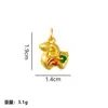 Pingente de Ovelha do Zodíaco Chinês Ornamento de Cordeiro Desenho Animado Acessório de Joia DIY Tecido com Corda Vermelha Acessório do Ano do Zodíaco