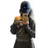 Camiseta negra de manga larga con rayas estilo coreano, hombros descubiertos, para mujer, perfecta para principios de otoño, chic y elegante, una preciosa blusa holgada
