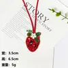 Patches de Tecido Bordados à Mão Artesanais de Frutas e Flores de Novo Estilo Transfronteiriços, Pingentes para Bolsa, Acessórios Decorativos DIY