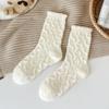 Meias de Veludo Quentes Femininas com Forro de Lã Espessadas Meias para Dormir Outono e Inverno Meias para Chão Meias de Inverno para Dormir Adulto Meias da Lua