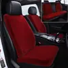 Cojín para Asiento de Coche Invierno Felpa de Conejo Lana Alfombrilla de Coche Asiento Individual Calefacción Cálida Antideslizante Cintura Pequeña Cojín para Asiento Trasero Pieza Única