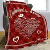 Manta de Franela Más Vendida Transfronteriza, Manta de Regalo para el Día de San Valentín, Impresión de Alta Definición de Fábrica Original para Todas las Estaciones