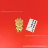 Nuevo Colgante Llavero Labubu de Oro Puro 999 de Shuibei Colgante para Bolsa Periférico de Anime Regalo Venta al por Mayor