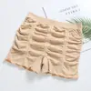 Nova Roupa Íntima Feminina Plissada de Alta Elasticidade Sem Costura Calça de Cintura Média Fábrica Dropshipping Algodão Branco