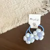 Nuevo Clip para el Cabello con Lazos Cuadros Florales Azul Claro, Diadema, Pasador, Pinza Lateral, Banda Elástica para Niños