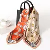 Bufanda Cuadrada de Imitación Seda Nueva Colección Primavera-Verano para Mujer, Versátil y de Gama Alta, 70 cm Cuadrada, Bufanda Pequeña de Cuello Profesional con Estampado de Moda