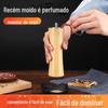 Venda Direta de Fábrica Moedor de Pimenta de Carvalho Manual Garrafa de Tempero para Cozinha Moedor de Sal Marinho Pimenta Pimenta Preta