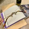 Óculos sem Aro Estilo Coração Klorox Iguais aos da Ouyang Nana, Armações de Metal Leve Retrô, Podem Ser Personalizados com Lentes de Grau