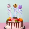Decoración de pastel de bola de lentejuelas linda de 3 cm, creativa de fábrica, enchufe para pastel de bola de lentejuelas para postre de fiesta