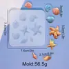 Molde de Silicone para Vela de Concha do Mar Life DIY Aromaterapia Gesso Bolo Mousse Enfeites Decorativos em Estoque