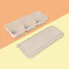 Caja de Almuerzo Desechable Biodegradable Ecológica de Maicena de Mancha Tira Larga Caja de Almuerzo Dieléctrica Caja de Almuerzo para Empanadillas Sushi