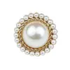 Botones Decorativos de Perlas de Lujo Ligero Estilo Francés Clásico, Botones Vintage para Abrigo, Botones para Cárdigan de Suéter, Botones Metálicos Estilo Chanel