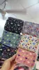Nova Bolsa de Chave Carteira de Moedas Tecido Portátil Carteira Pequena Bolsa de Moedas Floral Lona Pequena Fresca Zíper Duplo Atacado