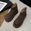 Nuevas Botas de Nieve del Noreste con Plataforma Otoño/Invierno 2026 para Mujer, Zapatos de Algodón Cálido con Felpa, Suela Gruesa, Botas Martin Casuales Populares