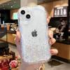 Glitter de Gel con Rayas Crema para iPhone 14Pro Max Carcasa para Teléfono Móvil con Patrón de Olas 13 Apple 12 Lentejuelas Simples