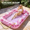 Cama flotante inflable transfronteriza Incheng para piscinas, cama acuática para adultos, bañera de césped, cama reclinable con respaldo, piscina para tomar el sol, bote flotante para exteriores
