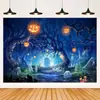 Nuevo Halloween transfronterizo suministros de decoración ambiente de fiesta escena accesorios para fotos bandera fondo banner de Halloween