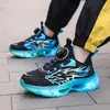 Zapatos Infantiles 2025 Nueva Llegada Hebilla Giratoria Tenis Infantil Niños Medianos y Grandes Suela Suave Suela Gruesa Antideslizante Transpirable Zapatos para Niños