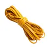 Cuerda de piel de vaca genuina de 4 mm de ancho y 2 mm de grosor, tira plana de piel de vaca con capa superior pintada, material para tejido DIY hecho a mano