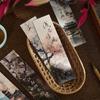Marcador de Página Zao Mo Série Jiangshan Pitoresca Alto Valor de Cor Estilo Chinês Pintura Poética Cartão Marcador de Leitura para Estudante