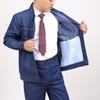Macacão de Brim para Trabalho de Verão Zhenhao para Homens, Roupa Protetora Multi-Bolsos para Mecânico Soldador, Manga Longa