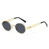 2026 Nuevo Llegada Redondas Modernas Metal Gafas de Sol Europeas Americanas Retro Simple Letra M Gafas de Sol de Comercio Exterior Mujeres