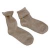 Calcetines de Invierno Transfronterizos Estilo Japonés Engrosados Cálidos Color Sólido Pelo de Conejo para Mujer Ins Delgados Rayados Volteables de Caña Media Lana Apilados