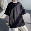 Camiseta de Manga Corta para Hombre con Estampado de Gofre Transfronterizo Simple Versátil Verano Holgada Media Manga Tendencia ins Casual Juvenil